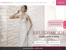 Tablet Screenshot of bruidsmode-aphrodite.nl